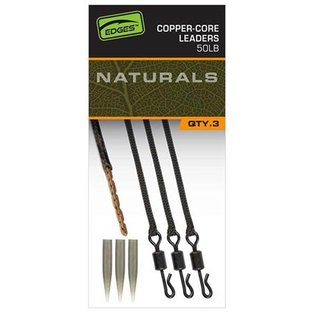 Lead Core Fox Edges Naturals Copper Core Leaders 1 Lead Core Fox Edges Naturals Copper Core Leaders