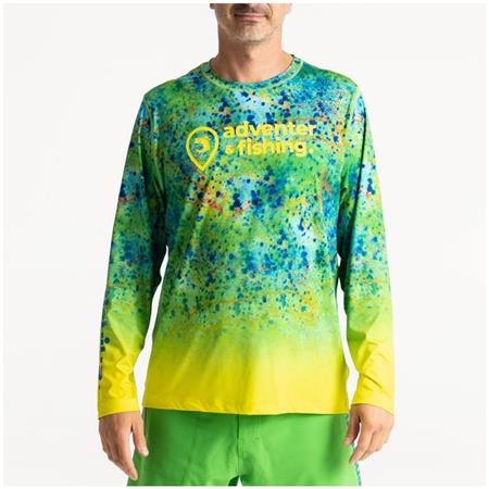 Long Sleeve Men's Tee Shirt Adventer & Fishing Bozed Anti Uv - Mahi Mahi
