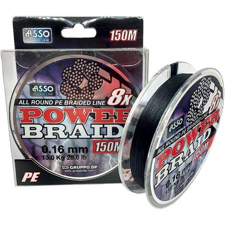 Braid Asso 8X Pe Black 150M