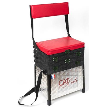 Fishing Seat Aluminium 3 Lockers And Back Catfish Classic