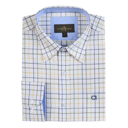 Long Sleeve Shirt For Men Club Interchasse Acteon - Vert/Jaune