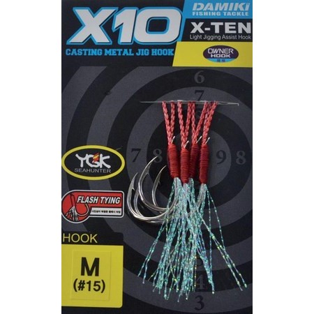 Assist Sea Hook Damiki D-Xten - Pack Of 4