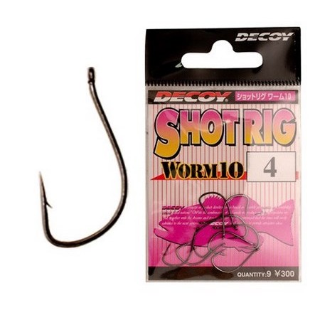 Hook Decoy Worm 10 - Pack Of 9