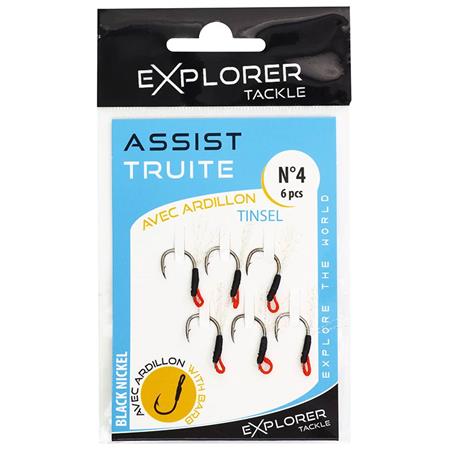 Assit Hook Explorer Tackle Assist Truite Tinsel Avec Ardillon