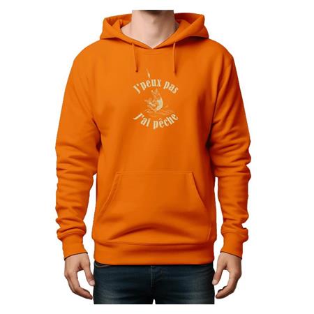 Child's Sweatshirt Bartavel Theme PÂ¨Âºche J'peux Pas J'ai PÂ¨Âºche - Orange